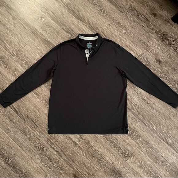 Tommy John Second Skin Long Sleeve Comfort Polo - Picture 3 of 5